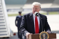 Tổng thống Mỹ Donald Trump có bài phát biểu ở Milwaukee, Wisconsin. (Nguồn: EPA/TTXVN)