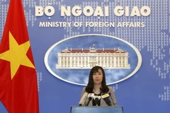 Người phát ngôn Bộ Ngoại giao Lê Thị Thu Hằng. (Ảnh: Văn Điệp/TTXVN)