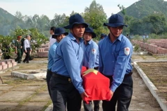 Kiên Giang an táng 58 hài cốt liệt sỹ hy sinh ở Campuchia 
