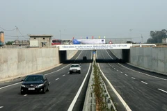 Một đoạn đường cao tốc Nội Bài-Lào Cai có vốn đầu tư của nhà nước thuộc gói thầu A1 mới được đưa vào khai thác. (Ảnh: Huy Hùng/TTXVN)