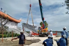 Bà Rịa-Vũng Tàu: Tháo dỡ công trình sai phạm tại Cảng quốc tế Mỹ Xuân