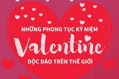 [Infographics] Những phong tục kỷ niệm Valentine độc đáo trên thế giới