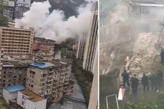 Trung Quốc: Nổ khí gas ở căngtin, khiến hàng chục người bị mắc kẹt