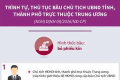 Trình tự, thủ tục bầu Chủ tịch UBND tỉnh, thành phố trực thuộc TW