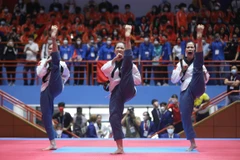 Taekwondo ra quân ấn tượng với 4 HCV. (Ảnh: Minh Quyết/TTXVN)