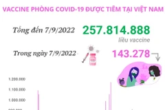 Hơn 257,81 triệu liều vaccine phòng COVID-19 đã được tiêm tại Việt Nam
