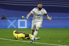 Benzema lại tỏa sáng để đưa Real vào bán kết Champions League. (Nguồn: Getty Images)