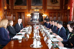 Quang cảnh hội đàm. (Ảnh: Doãn Tấn/TTXVN)