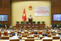 Phó Chủ tịch Thường trực Quốc hội Trần Thanh Mẫn điều hành phiên thảo luận về Dự án Luật Khám bệnh, chữa bệnh (sửa đổi). (Ảnh: Doãn Tấn/TTXVN)