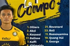 Nguyễn Quang Hải đá chính trong trận đầu của Pau FC trên sân nhà