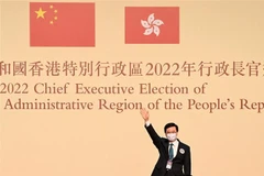 Trưởng Đặc khu hành chính Hong Kong (Trung Quốc) Lý Gia Siêu. (Ảnh: AFP/ TTXVN)