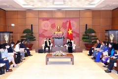 Quang cảnh buổi làm việc. (Ảnh: Phạm Kiên/TTXVN)