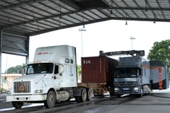 Máy soi container di động tại Chi cục Hải quan Quản lý hàng XNK ngoài khu công nghiệp (Cục Hải quan Bình Dương). (Ảnh: Hoàng Hùng/TTXVN)