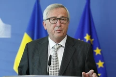 Chủ tịch EC Jean-Claude Juncker phát biểu trong cuộc họp báo ở Brussels, Bỉ ngày 19/7. (Nguồn: THX/TTXVN)