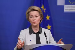 Chủ tịch EC Ursula von der Leyen. (Ảnh: THX/TTXVN)