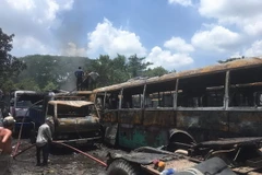 Hiện trường vụ cháy.