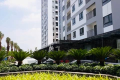 Dự án HanHomes Giang Biên (quận Long Biên, Hà Nội) được đầu tư xây dựng đồng bộ hệ thống hạ tầng kỹ thuật và xã hội. (Ảnh: Minh Nghĩa/Vietnam+)