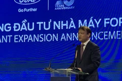 Thứ trưởng Bộ Công Thương Đỗ Thắng Hải phát biểu tại lễ công bố. (Ảnh: Mạnh Tú/TTXVN)