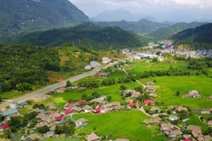 Một góc thành phố Hà Giang. (Ảnh: Thành Đạt/TTXVN)