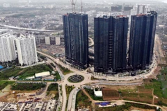 Chung cư Sunshine City, chủ đầu tư Tập đoàn Sunshine tại khu đô thị Ciputra-Nam Thăng Long của Hà Nội. (Ảnh: Danh Lam/TTXVN)