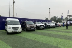 Các dòng xe mà Ford Việt Nam đang lắp ráp và nhập khẩu ở Việt Nam. (Ảnh: Mạnh Tú/TTXVN)