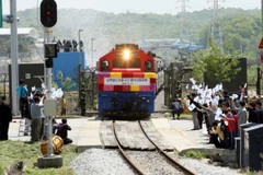 Một chuyến tàu trên tuyến Gyeongui. (Nguồn: Yonhap)