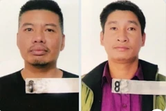 Các đối tượng chân rết của đường dây cá độ bóng đá bị bắt giữ. (Ảnh: TTXVN phát)