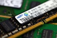 Một môđun bộ nhớ của Samsung Electronics. (Nguồn: Bloomberg/Getty Images)