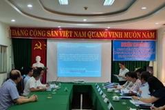 Quang cảnh buổi làm việc. (Ảnh: Ánh Tuyết/TTXVN)