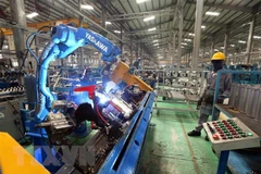 Dây chuyền sản xuất của Công ty THACO tại Khu kinh tế mở Chu Lai, tỉnh Quảng Nam. (Ảnh: Danh Lam/TTXVN)