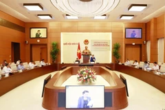 Chủ tịch Quốc hội Nguyễn Thị Kim Ngân chủ trì Phiên họp lần thứ hai Ban Chỉ đạo Quốc gia, Ban Tổ chức AIPA 41. (Ảnh: Trọng Đức/TTXVN)