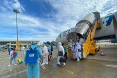 Bamboo Airways cũng là hãng hàng không tham gia đưa công dân Việt Nam ở các nước trở về an toàn. (Ảnh: TTXVN)