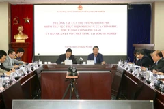 Quang cảnh buổi làm việc. (Ảnh: Doãn Tấn/TTXVN)