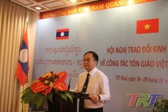 Trao đổi kinh nghiệm về công tác tôn giáo Việt Nam-Lào 