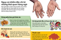 [Infographics] Nguy cơ nhiễm độc chì từ những thói quen hàng ngày