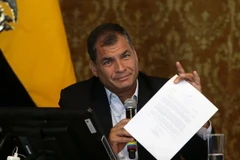 Ứng cử viên Guillermo Lasso. (Nguồn: AFP/TTXVN)