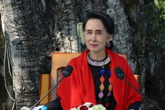 Cố vấn Nhà nước Myanmar Aung San Suu Kyi. (Nguồn: AFP/TTXVN)