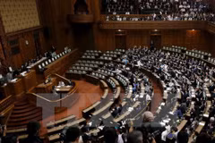 Toàn cảnh phiên họp của Thượng viện Nhật Bản ở Tokyo. (Nguồn: Reuter/TTXVN)