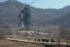 Bãi thử Punggye-ri, miền Đông Bắc Triều Tiên. (Nguồn: AFP/TTXVN)