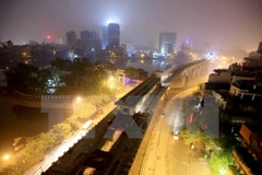 Thi công dự án đường sắt đô thị Cát Linh-Hà Đông. (Nguồn: TTXVN)