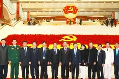 Các đại biểu Đảng bộ tỉnh Bình Dương tham dự Đại hội Đảng. (Nguồn: TTXVN)