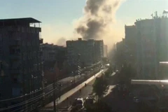 Khói bốc lên tại hiện trường vụ nổ. (Nguồn: Reuters)