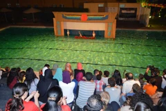 Nghệ thuật múa rối nước Việt Nam thu hút công chúng Ai Cập. (Ảnh: Nguyễn Trường/Vietnam+)