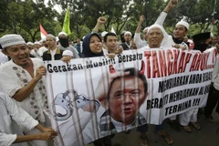 Những người tham gia cuộc biểu tình. (Nguồn: AP)