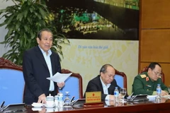 Phó Thủ tướng Trương Hòa Bình phát biểu ý kiến. (Ảnh: Doãn Tấn/TTXVN) 