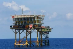 Nhà giàn DK 1-15 Tư Chính, thế hệ nhà giàn mới nhất do Vietsovpetro thi công. (Nguồn: PVN) 