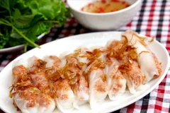 Thành phẩm món bánh cuốn xứ Thanh.