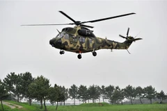 Máy bay thăng quân sự Surion của Hàn Quốc trong chuyến bay thử nghiệm tại Nonsan, phía nam thủ đô Seoul. (Ảnh: AFP/TTXVN)