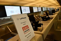 Một quầy làm thủ tục của Hãng hàng không Lufthansa. (Ảnh: AFP/TTXVN)