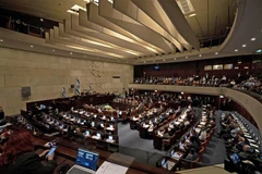 Quang cảnh một phiên họp Quốc hội Israel ở Jerusalem. (Ảnh: AFP/TTXVN)